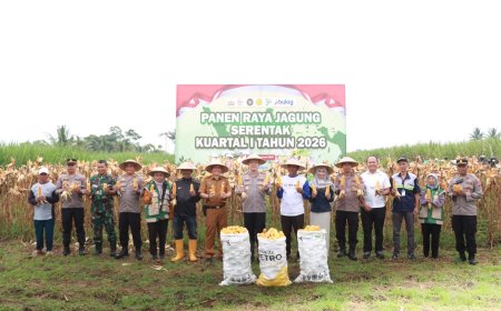 Panen Raya Jagung, Polres Malang Hasilkan Produksi Signifikan