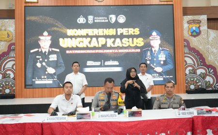 Polresta Sidoarjo Sikat Tiga Pelaku Penipuan Gondol Motor