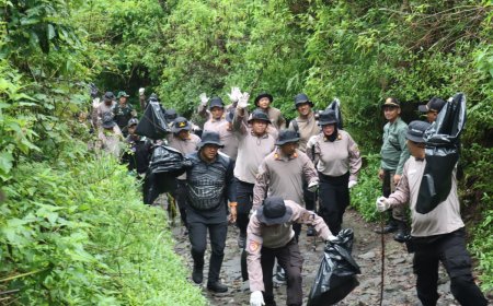Gerakan Indonesia ASRI, Polres Magetan Korve di Jalur Pendakian Gunung Lawu