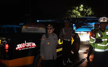 Cegah Gangguan Kamtibmas, Polres Pelabuhan Tanjungperak Stop SOTR di Surabaya