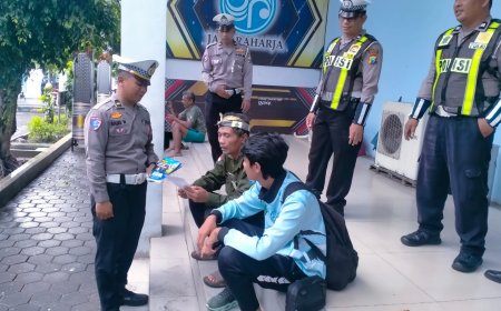 Tingkatkan Kesadaran Pengguna Jalan, Polres Magetan Gencarkan Sosialisasi