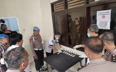Mendadak! Polres Madiun Gelar Test Urine Bagi PJU dan Kapolsek, Wujudkan Zero Narkoba