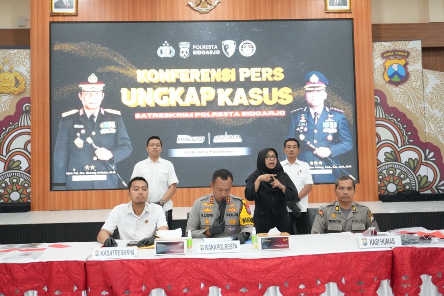 Polresta Sidoarjo Berhasil Ungkap Kasus Penipuan Modus Minta Tolong