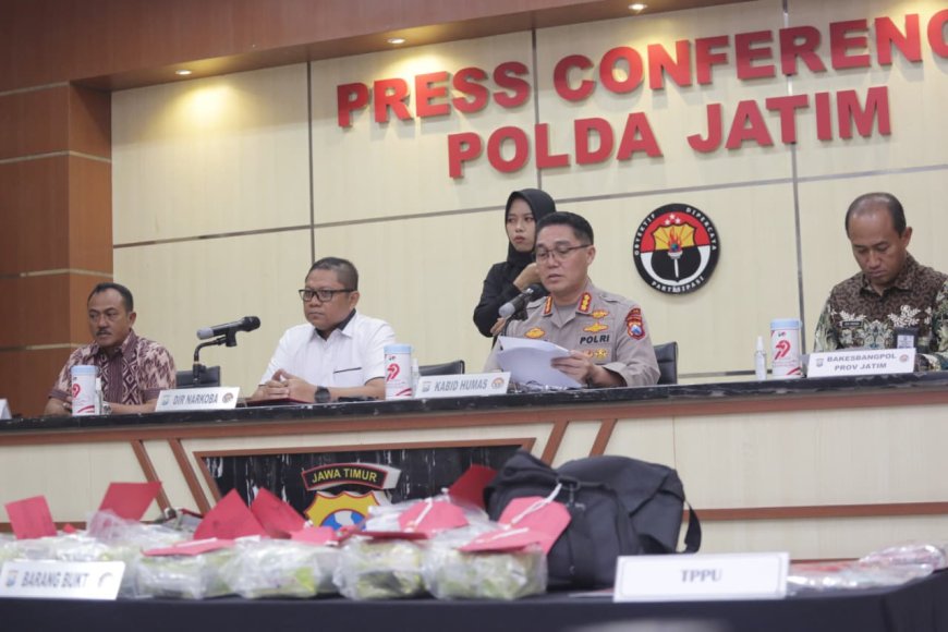 Polda Jawa Timur Amankan Aset Hasil Kejahatan Narkotika