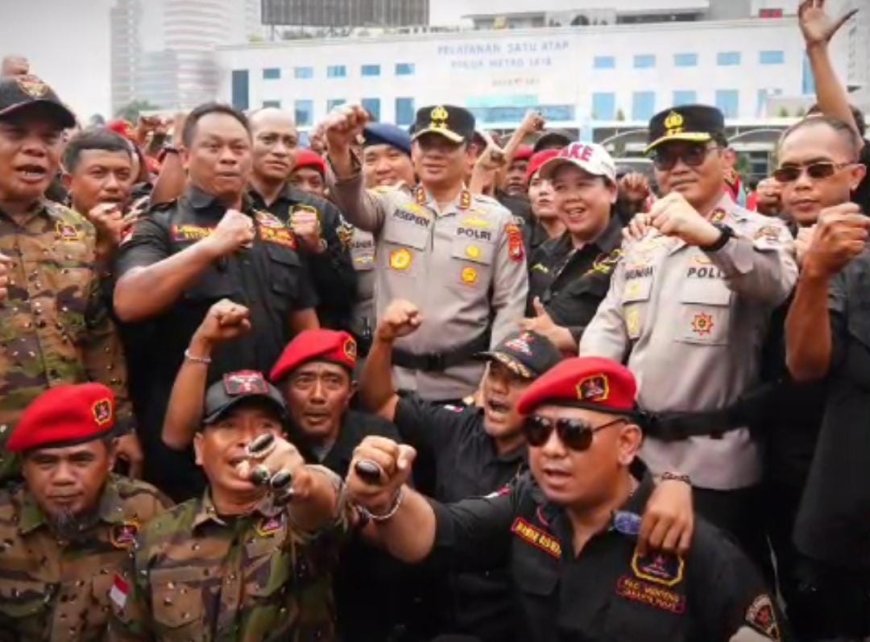 Komitmen Ormas Jaga Jakarta Bersama Polda Metro Jaya Kompak Tolak Aksi Anarkis