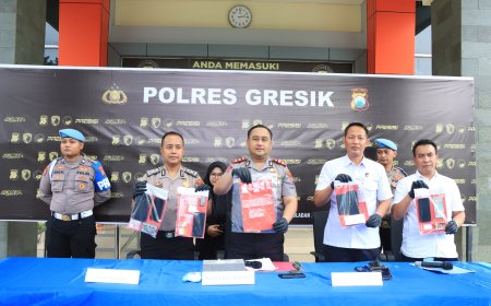 Sindikat Narkoba Lintas Pulau Dibongkar, 6 Tersangka Diamankan Polres Gresik