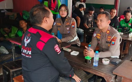 Ojol dan Polresta Malang Kota Bersinergi Hadapi Isu Global