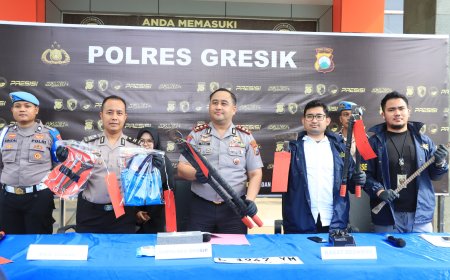 Polres Gresik Bekuk Pelaku Pencurian Kabel PLN, Jaringan Terbongkar