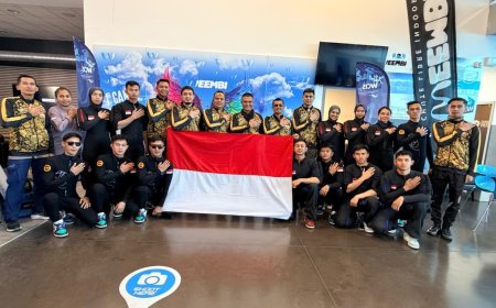 Timnas Indoor Skydiving Indonesia Dapat Suntikan 21 Personel Brimob di Prancis