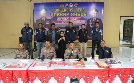 Berantas Narkoba, Polresta Sidoarjo Ungkap 19 Kasus dan Selamatkan Ribuan Jiwa