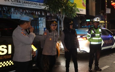 Polres Tanjungperak Giatkan Patroli Malam Antisipasi Kriminalitas
