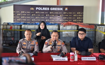 Polres Gresik Ungkap Penyimpangan BBM Subsidi