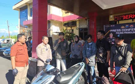 Polres Probolinggo Tuntaskan Kasus Curanmor dengan Pengembalian Barang