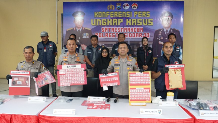Polresta Sidoarjo Bongkar 19 Kasus Narkotika, 4.000 Orang Terselamatkan