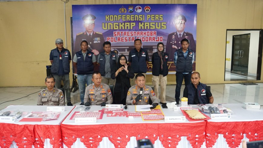Polresta Sidoarjo Tindak 19 Kasus Narkoba, Ribuan Jiwa Terselamatkan