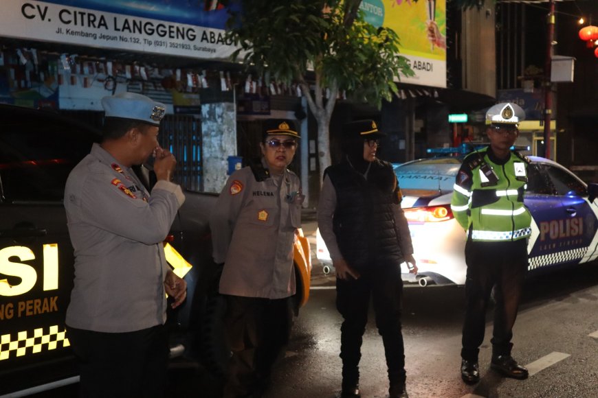 Polres Tanjungperak Giatkan Patroli Malam Antisipasi Kriminalitas
