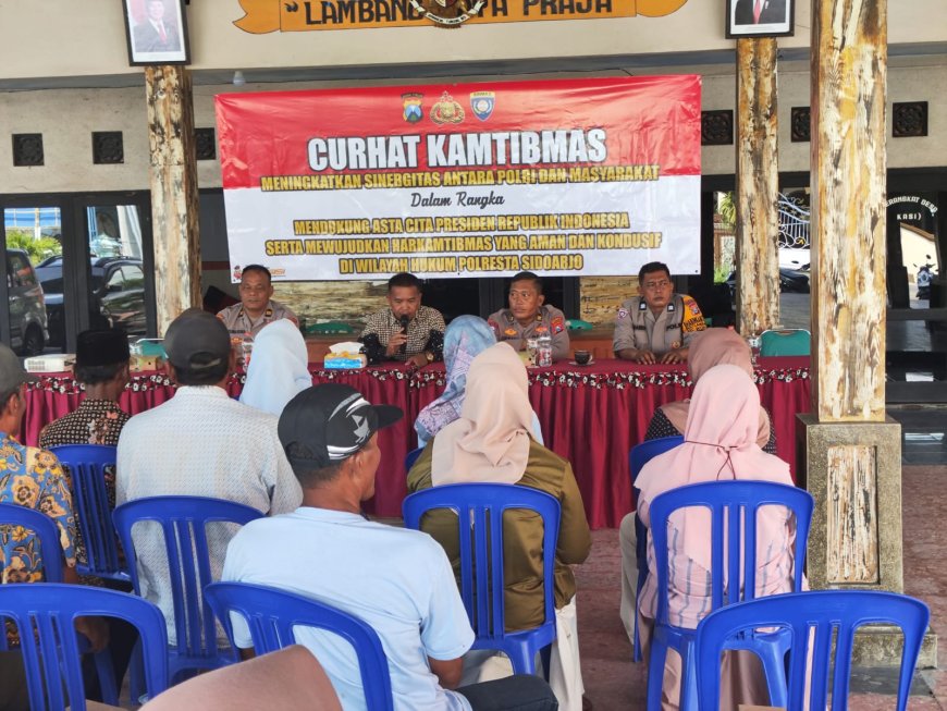 Curhat Kamtibmas Polresta Sidoarjo Jadi Jembatan Komunikasi
