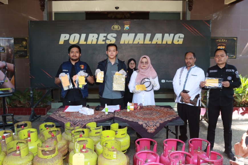Gudang Pengoplos LPG Subsidi Digerebek Polisi di Kepanjen