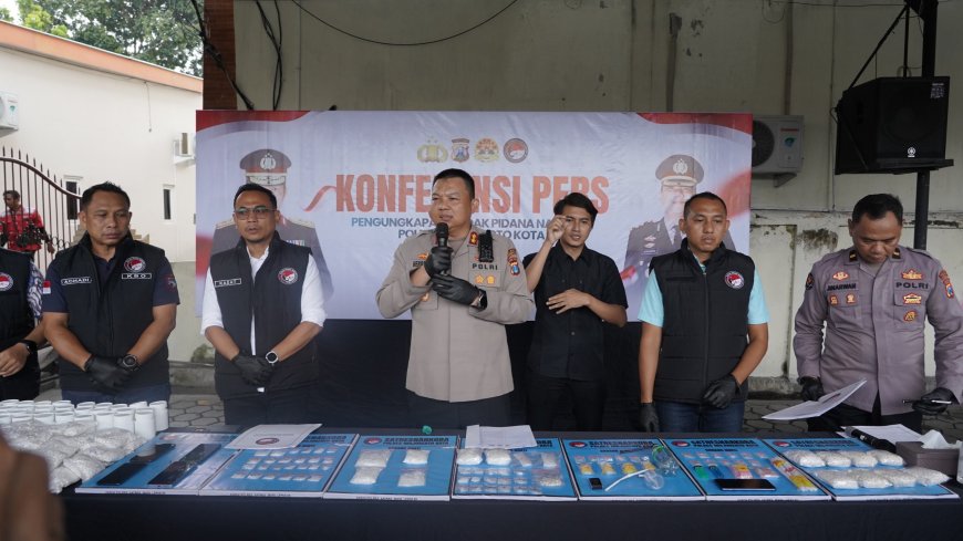 Polres Mojokerto Kota Tindak Tegas Peredaran Narkoba Ilegal